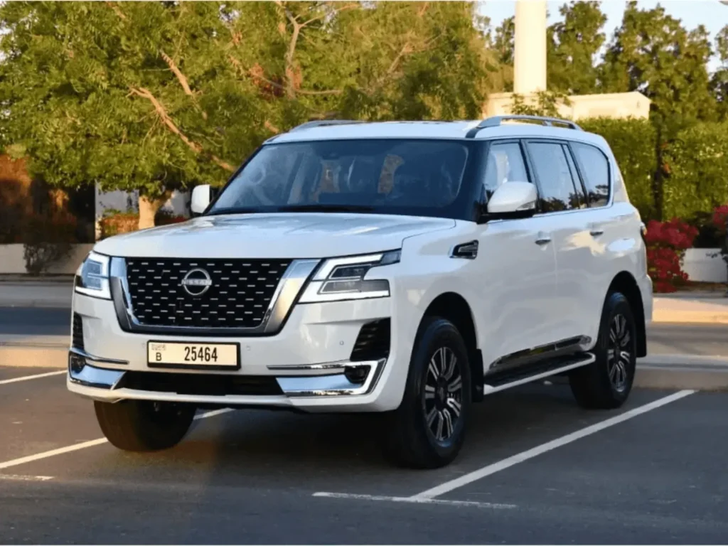 Nissan Patrol Platinum available for rent in Dubailand